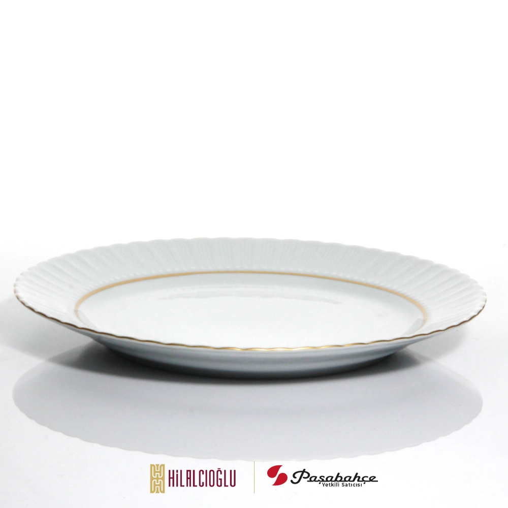 KÜTAHYA PORSELEN 25 CM SERVİS TABAK YALDIZ
