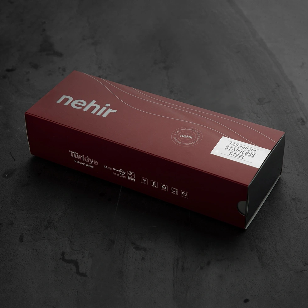 NEHİR FULYA SADE 5 PARÇA KARTON KUTULU SERVİS TK