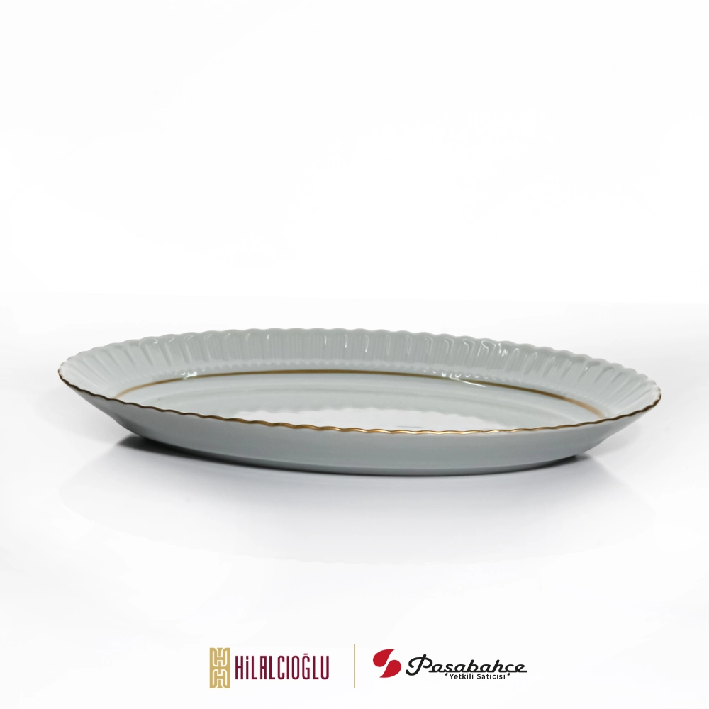 KÜTAHYA PORSELEN 30 CM KAYIK YALDIZLI