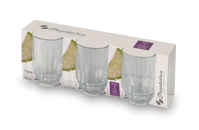 P.BAHÇE ECHO  MEŞRUBAT BARDAK  3 LÜ 1204332*8*