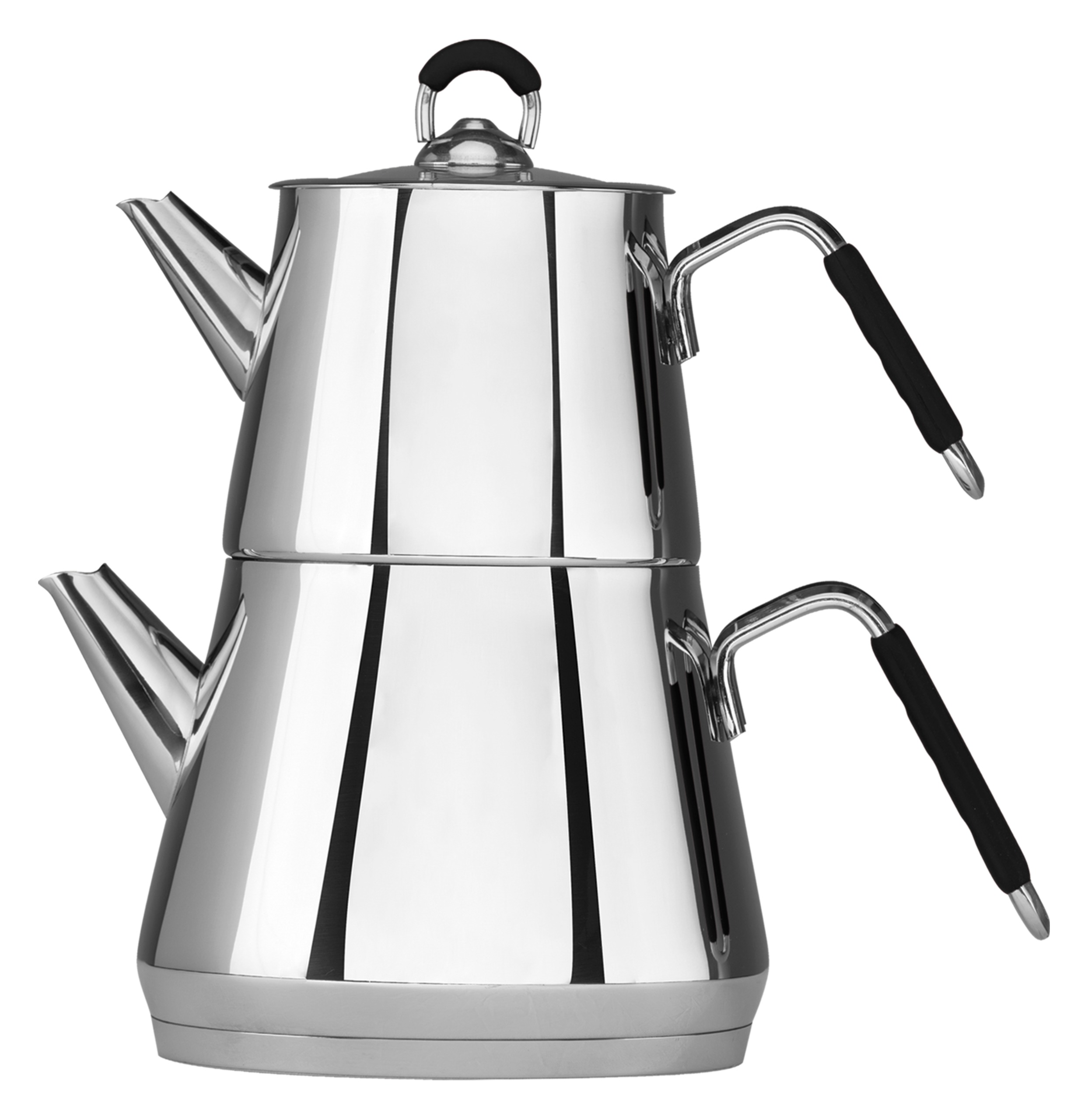 AKDENİZ PİRAMİT AİLE SİLİKON KULP ÇAYDANLIK TAKIMI